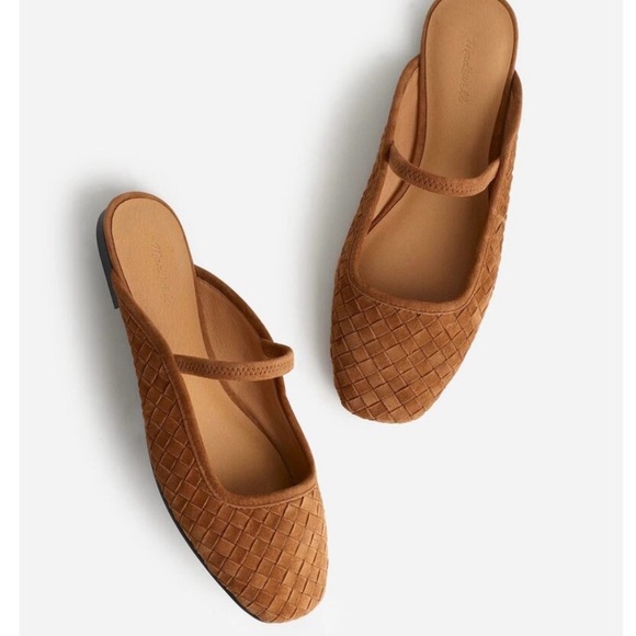 Madewell | Greta woven suede ballet mule - Picture 1 of 16
